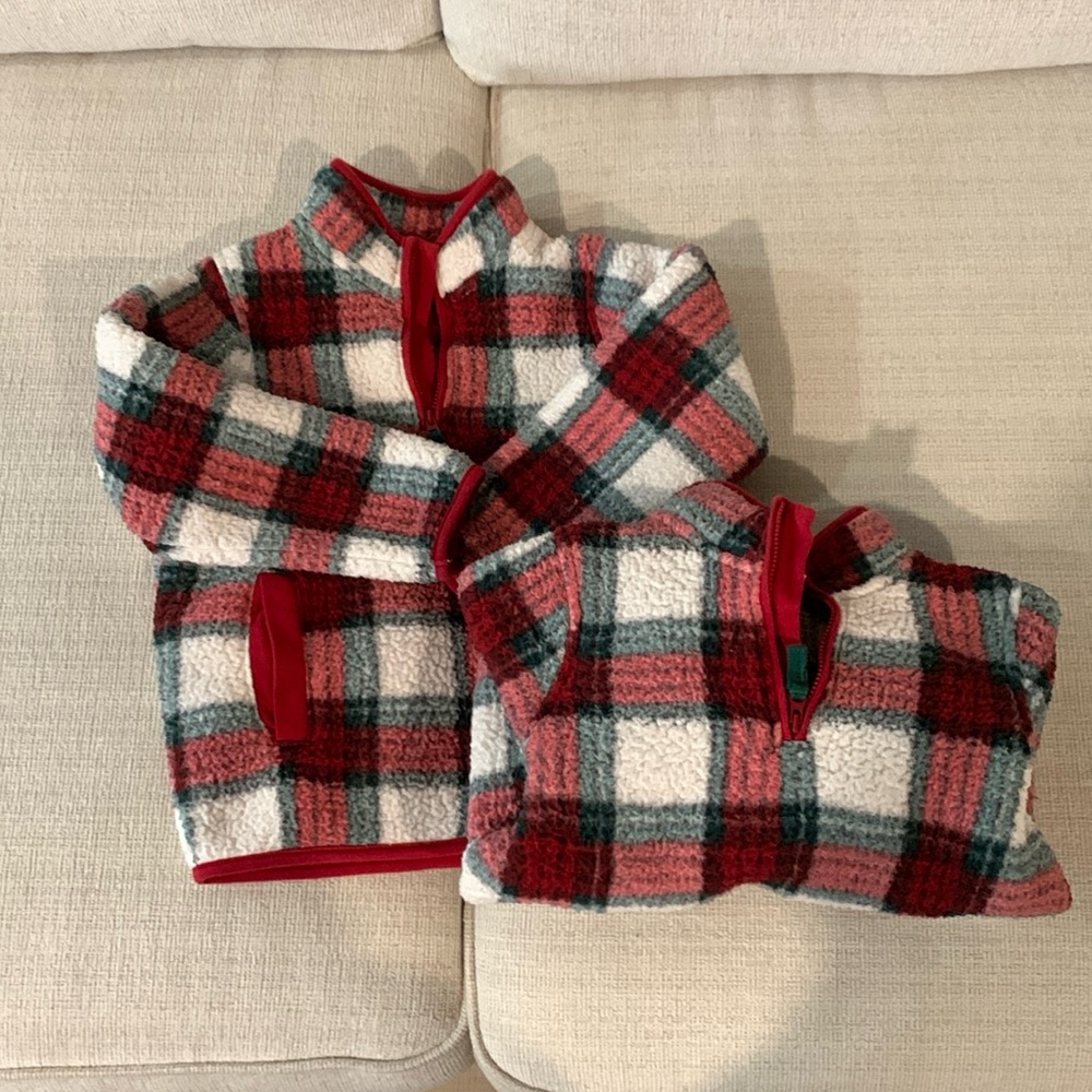 2 Gymboree Christmas Plaid Fleece